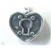 Image 1 : #43-STERLING SILVER HEART-SHAPED PERSONA PENDANT