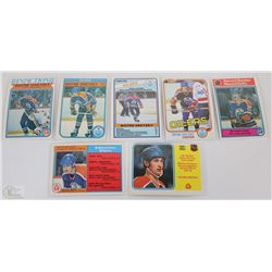 COLLECTION OF 7 WAYNE GRETZKY HOCKEY CARDS