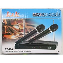 NEW WIRELESS MICROPHONE & RECEIVER