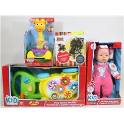 FLAT OF TOYS FOR 6 MONTHS UP, TALKING BABY, TINY GEARS