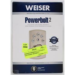 WEISER POWERBOLT 2 TOUCHPAD ELECTRONIC DEADBOLT
