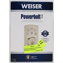 WEISER POWERBOLT 2 TOUCHPAD ELECTRONIC DEADBOLT