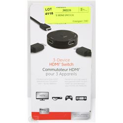 3 DEVICE HDMI SWITCH