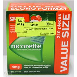 NICORETTE 4MG FRUIT FRESH  GUM 210 PIECES