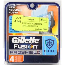 GILLETTE FUSION  4CARTRIDGE RAZOR REFILL PROSHIELD