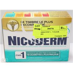 NICODERM STEP 1 - 7 CLEAR PATCHES