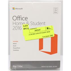 OFFICE HOME AND STUDENT 2016 **FOR MAC