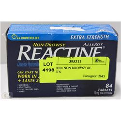REACTINE NON DROWSY 84 TABLETS