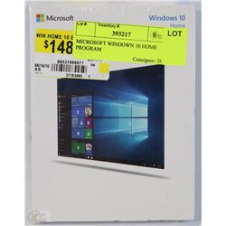 MICROSOFT WINDOW 10 HOME PROGRAM