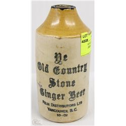 VINTAGE OLD COUNTRY STONE GINGER BEER