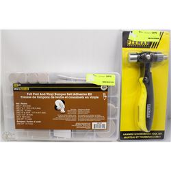 LOT WITH FIXMAN HAMMER SCREWDRIVER TOOL KIT AND