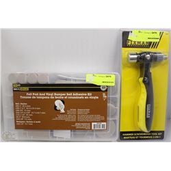 LOT WITH FIXMAN HAMMER SCREWDRIVER TOOL KIT AND