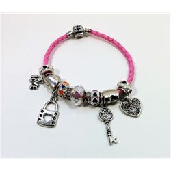 PANDORA STYLE PINK BRACELET