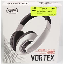 NEW WHITE VORTEX STEREO HEADPHONES