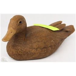 RELIC ART HAND CARVED DUCK SIGNED 1979 WITH