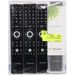 LOT OF 4 SLIMLINE TELUS REMOTES