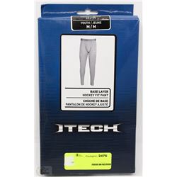 ITECH BASE LAYER HOCKEY FIT PANT YOUTH MEDIUM