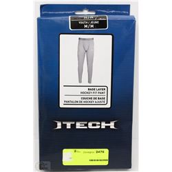 ITECH BASE LAYER HOCKEY FIT PANT YOUTH MEDIUM