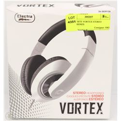 NEW WHITE VORTEX STEREO HEADPHONES