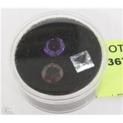 #79 NATURAL BLUE TOPAZ,AMETHYST,GARNET 5 CT