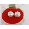 Image 1 : #99 FRESH WATER PEARL EARRING .925 STERLING SILVER
