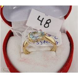 #48 GENUINE BLUE TOPAZ RING