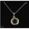 Image 1 : #9 BLUE TOPAZ PENDANT NECKLACE