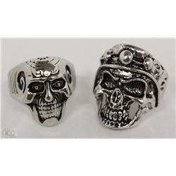 LOT OF 2 BIKER RINGS