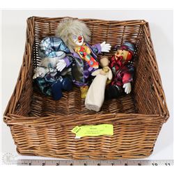 BASKET WITH WILLOW TREE KEEPSAKE FIGURINE & 3