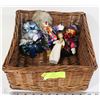 Image 1 : BASKET WITH WILLOW TREE KEEPSAKE FIGURINE & 3