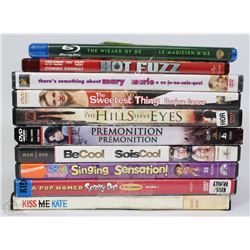 BOX OF ASSORTED DVDS INCL WIZARD OF OZ,
