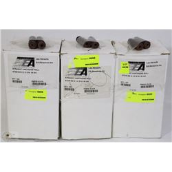 THREE BOXES OF STRAIGHT CARTRAGE ROLLS