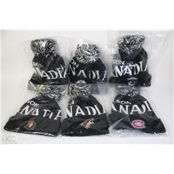 LOT OF 6 NHL TOQUES