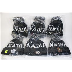 LOT OF 6 NHL TOQUES