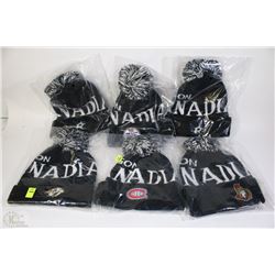 LOT OF 6 NHL TOQUES