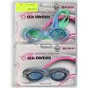 Image 1 : LOT OF 2 US DIVERS WOMENS GOGGLES