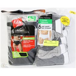 LOT OF TWO-6 PACKS MENS BRIEF SIZE XL