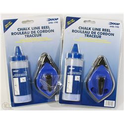 LOT OF 2 NEW CHALK LINE REEL SETS