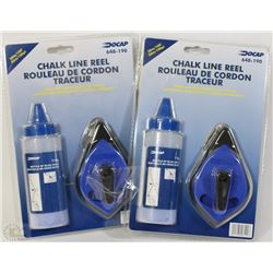 LOT OF 2 NEW CHALK LINE REEL SETS