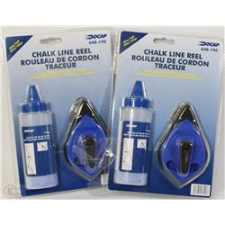 LOT OF 2 NEW CHALK LINE REEL SETS