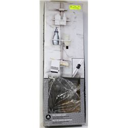 HOMETRENDS POLE SHOWER CUBBY, ULTRA CHROME FINISH