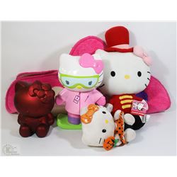 BOX OF HELLO KITTY COLLECTABLES