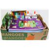 Image 1 : XL FLAT OF SCHOOL SUPPLIES ,11 SCRIBBERS,GLUE,GITT