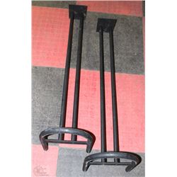 PAIR OF METAL SPEAKER STANDS