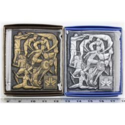 VINTAGE ALUMINUM & BRONZE PLAQUES