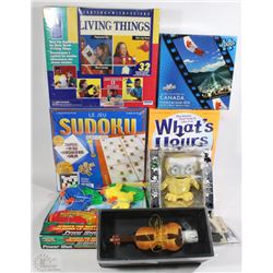 FLAT OF NEW ITEMS NIGHT LIGHT VIOLIN, PUZZLE