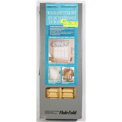 FLAIR FOLD WOODEN SHUTTER SET 29"-33:"