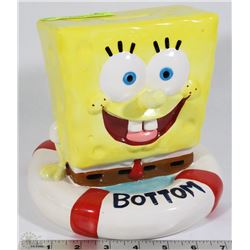 2003 SPONGE BOB BIKINI BOTTOM CERAMIC COIN BANK
