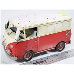 HANDCRAFTED METAL VOLKSWAGEN BUS 12" LONG