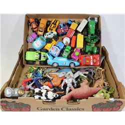 FLAT OF ANIMALS SEA/FARM ETC. W/FISHER